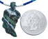 Southwest Azurite And Jasper Bead Sterling Silver Leaf Necklace BX120798