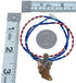 Southwestern Genuine Sterling Silver Azurite And Multicolor Leaf Bead Necklace BX120834