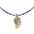 Sterling Silver Authentic Southwestern Multicolor And Azurite Leaf Bead Necklace BX120836