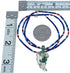 Genuine Sterling Silver Southwestern Multicolor And Azurite Leaf Bead Necklace BX120837