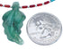 Sterling Silver Bead Multicolor And Azurite Leaf Necklace BX120838