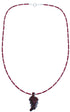 Authentic Sterling Silver Coral And Agate Bead Leaf Southwestern Necklace BX120842
