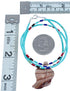 Southwestern Turquoise And Multicolor Genuine Sterling Silver Bead Leaf Necklace BX120866