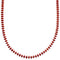 Southwestern Sterling Silver Coral Bead Necklace BX119768