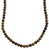 Tiger Eye Genuine Sterling Silver Bead Southwestern Necklace BX120757
