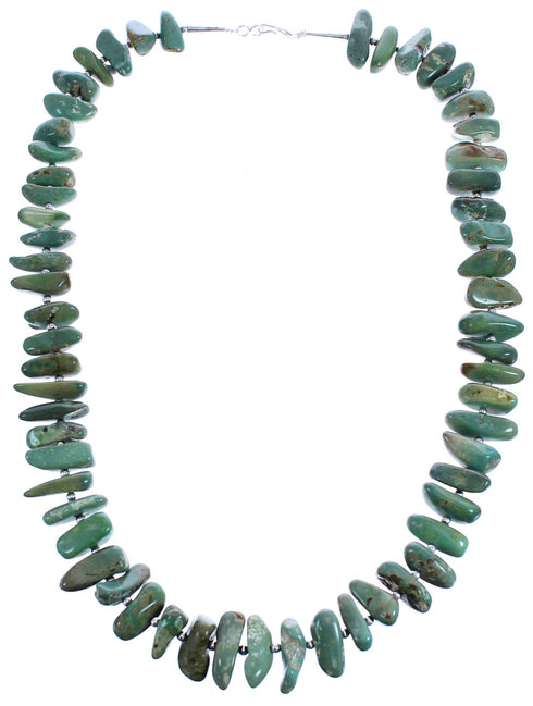 Southwest Bead Authentic Sterling Silver Turquoise Necklace BX119815