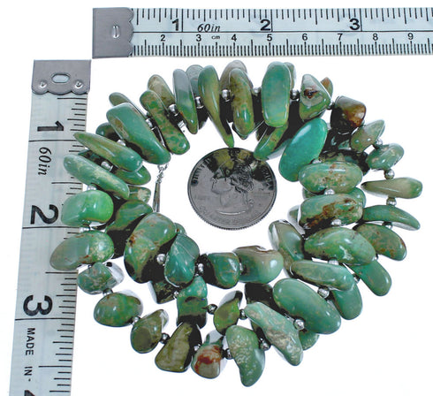 Southwest Bead Authentic Sterling Silver Turquoise Necklace BX119815