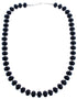 Sterling Silver Onyx Bead Southwest Jewelry Necklace BX119817