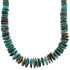 Wheel Turquoise Authtentic Sterling Silver Bead Necklace BX119697