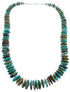 Wheel Turquoise Authtentic Sterling Silver Bead Necklace BX119697