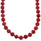 Southwest Coral Authentic Sterling Silver Southwestern Bead Necklace BX119714