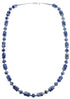 Sterling Silver Dumortierite Southwest Bead Necklace BX119846