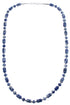Southwest Dumortierite Authentic Sterling Silver Bead Necklace BX119848