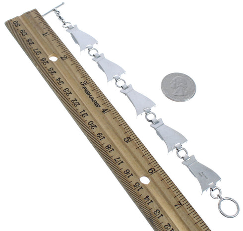Genuine Sterling Silver Navajo Link Bracelet BX120227