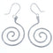 Zuni Snake Sterling Silver Hook Dangle Earrings BX120010