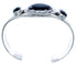 Native American Sterling Silver Onyx Cuff Bracelet BX120324