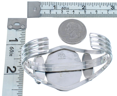 Native American Sterling Silver Onyx Cuff Bracelet BX120324