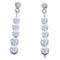 Sterling Silver Southwestern Bead Post Dangle Earrings BX120385