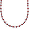Coral and Hematite Sterling Silver Bead Southwest Necklace BX120500
