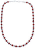 Coral and Hematite Sterling Silver Bead Southwest Necklace BX120500