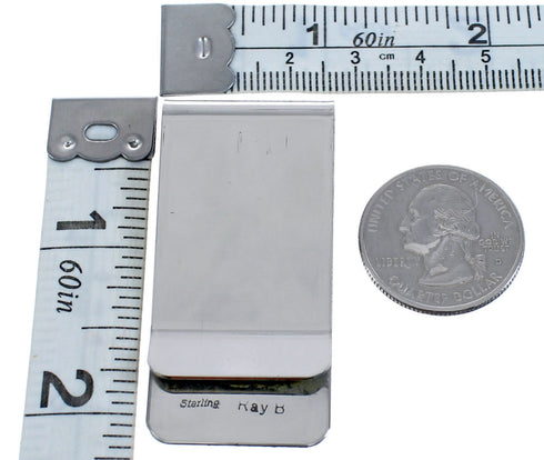 Kokopelli Genuine Sterling Silver Native American Money Clip BX120436