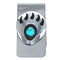 Native American Sterling Silver Bear Paw Turquoise Money Clip BX120449