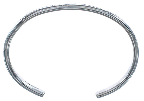 Genuine Sterling Silver Navajo Cuff Bracelet BX120357