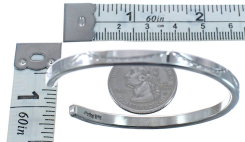 Genuine Sterling Silver Navajo Cuff Bracelet BX120357