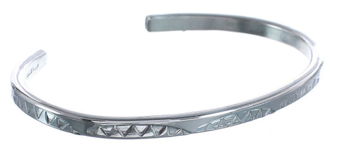 Genuine Sterling Silver Native American Cuff Bracelet BX120358