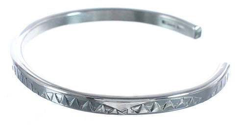 Genuine Sterling Silver Native American Cuff Bracelet BX120358