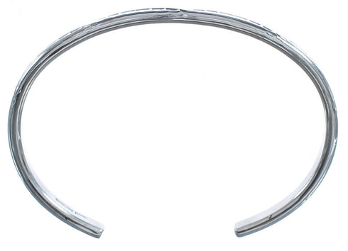 Genuine Sterling Silver Native American Cuff Bracelet BX120358