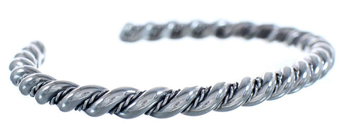 Native American Twisted Sterling Silver Cuff Bracelet BX120418