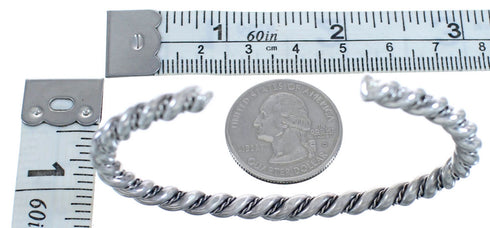 Native American Twisted Sterling Silver Cuff Bracelet BX120418