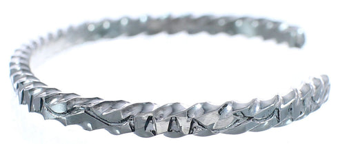 Native American Imprinted Sterling Silver Cuff Bracelet BX120419