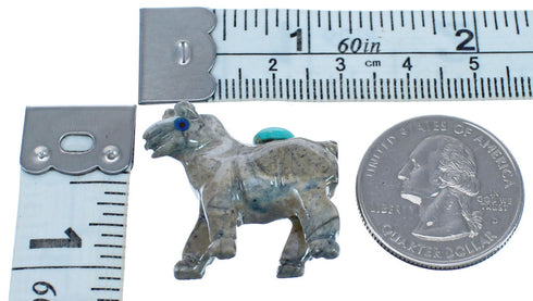 Brown Agate Hand Crafted Native American Fetish Horse Figurine BX120195