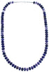 Charoite Sterling Silver Rondelle Bead Necklace BX120613