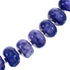 Charoite Sterling Silver Rondelle Bead Necklace BX120613