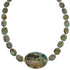 Sterling Silver Turquoise And Green Agate Bead Southwestern Necklace BX120648