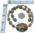 Sterling Silver Turquoise And Green Agate Bead Southwestern Necklace BX120648