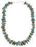 Genuine Sterling Silver Southwestern Turquoise Bead Necklace BX120651