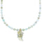 New Jade Leaf Sterling Silver Southwest Bead Necklace BX120652