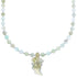 New Jade Leaf Sterling Silver Southwest Bead Necklace BX120652