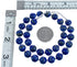 Sterling Silvers Southwest Lapis Round Bead Necklace BX120531