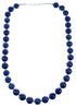 Sterling Silver Natural Lapis Southwest Bead Necklace BX120532