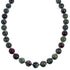 Southwest Sterling Silver Dragon Blood Agate Bead Necklace BX120535