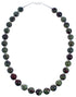 Southwest Sterling Silver Dragon Blood Agate Bead Necklace BX120535
