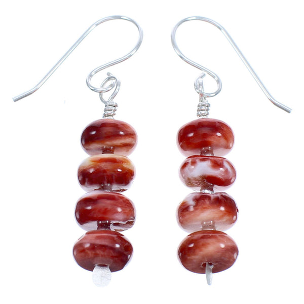 Oyster Shell Authentic Sterling Silver Bead Hook Dangle Earrings BX120541