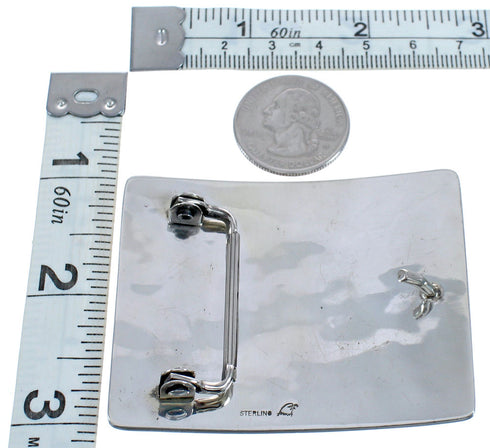 Road Runner Hopi Sterling Silver Belt Buckle BX120262