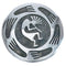 Hopi Authentic Sterling Silver Kokopelli Overlay Pin BX120265