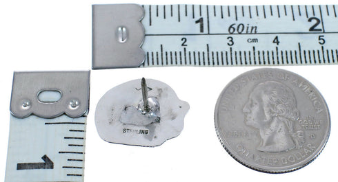 Hopi Authentic Sterling Silver Bear Water Wave Pin BX120266